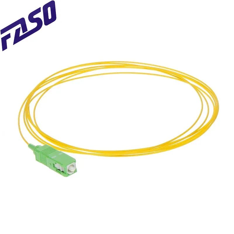 

10Pcs 2 Meter Optical Fiber Pigtail SC/APC Singlemode G652D Simplex SM 9/125 3.0mm Fiber Optic Pigtail