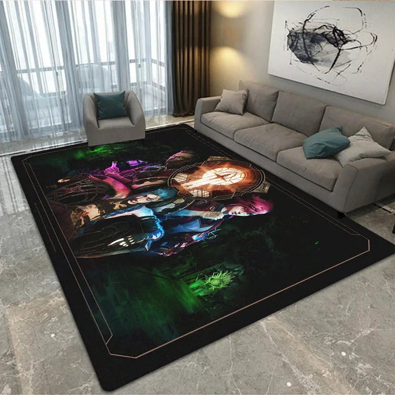 Arcane: League of Legends Cartoon Printed Carpet Non -slip carpet carpets for bed room outdoor rug bedroom decor birthday gift