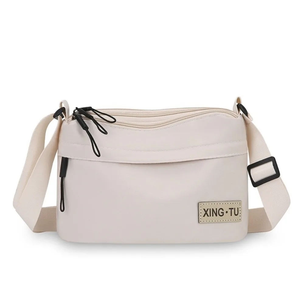 Bolso cruzado de nailon vintage de tres capas con cremallera, impermeable, mochila para mujer, estilo coreano, bolso de hombro de lona Oxford para niñas