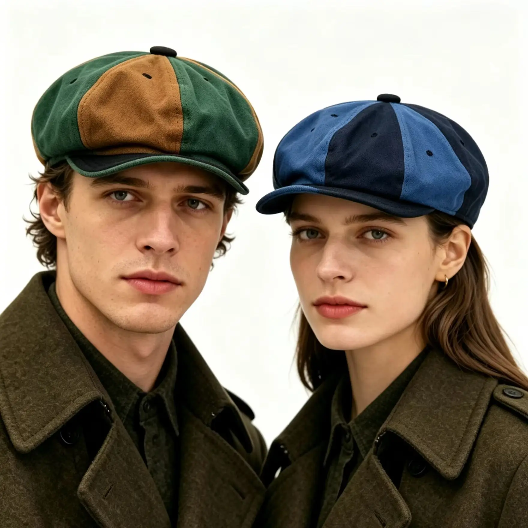 Men Women Octagonal Beret Caps 8 Panels Newsboy Hats Pure Cotton Cabbie Painter Hat Gatsby Ivy Bonnets