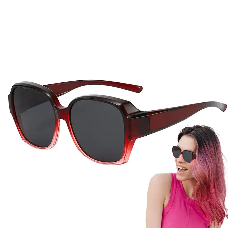 نظارات شمسية مستقطبة مناسبة فوق النظارات الشمسية، نظارات شمسية مضادة للأشعة فوق البنفسجية للجنسين، نظارات شمسية للسفر في الهواء الطلق #2