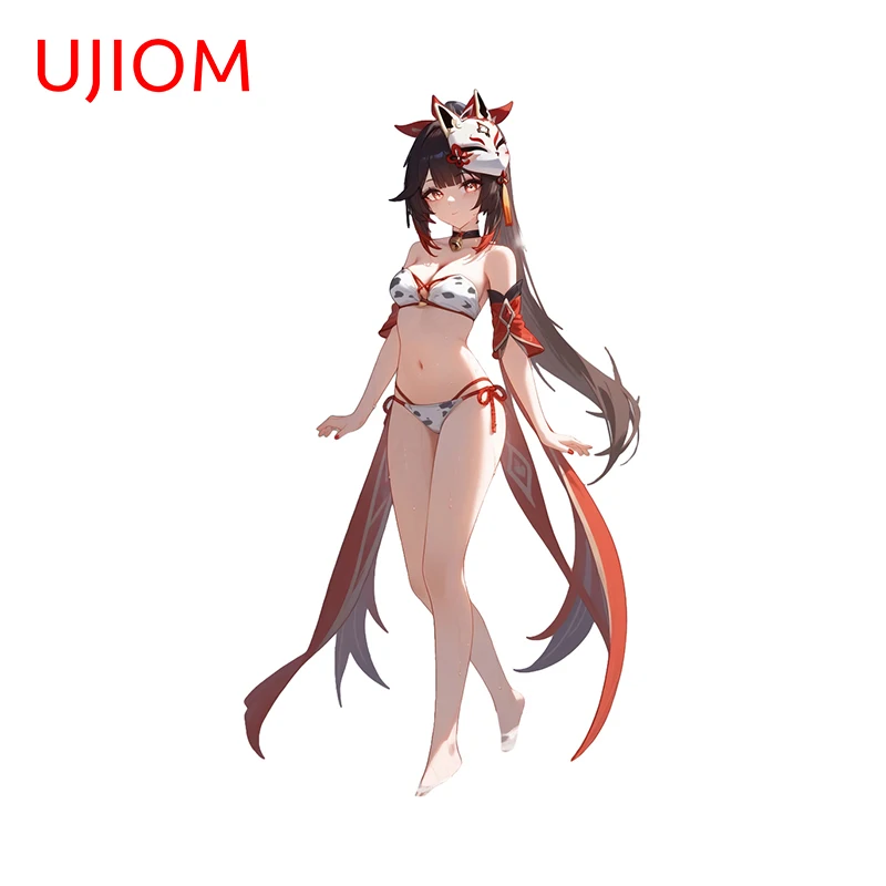 UJIOM 13cm Sexy Sparkle Honkai Star Rail Lovely Girl 3D Wall Sticker Funny Bedroom Decoration Decal Amusing Room Accessories