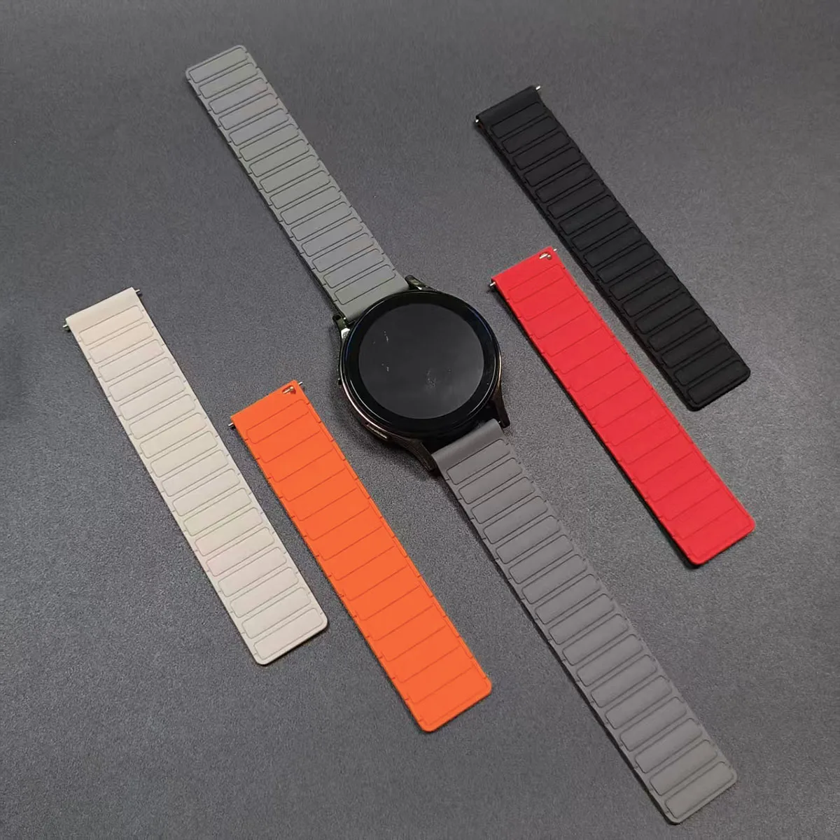 

Магнитный ремешок 22 мм для Samsung Galaxy Watch3 45 мм 46 мм, силиконовый ремешок для HUAWEI WATCH GT 6 5 pro/GT6, браслет, ремешок для часов