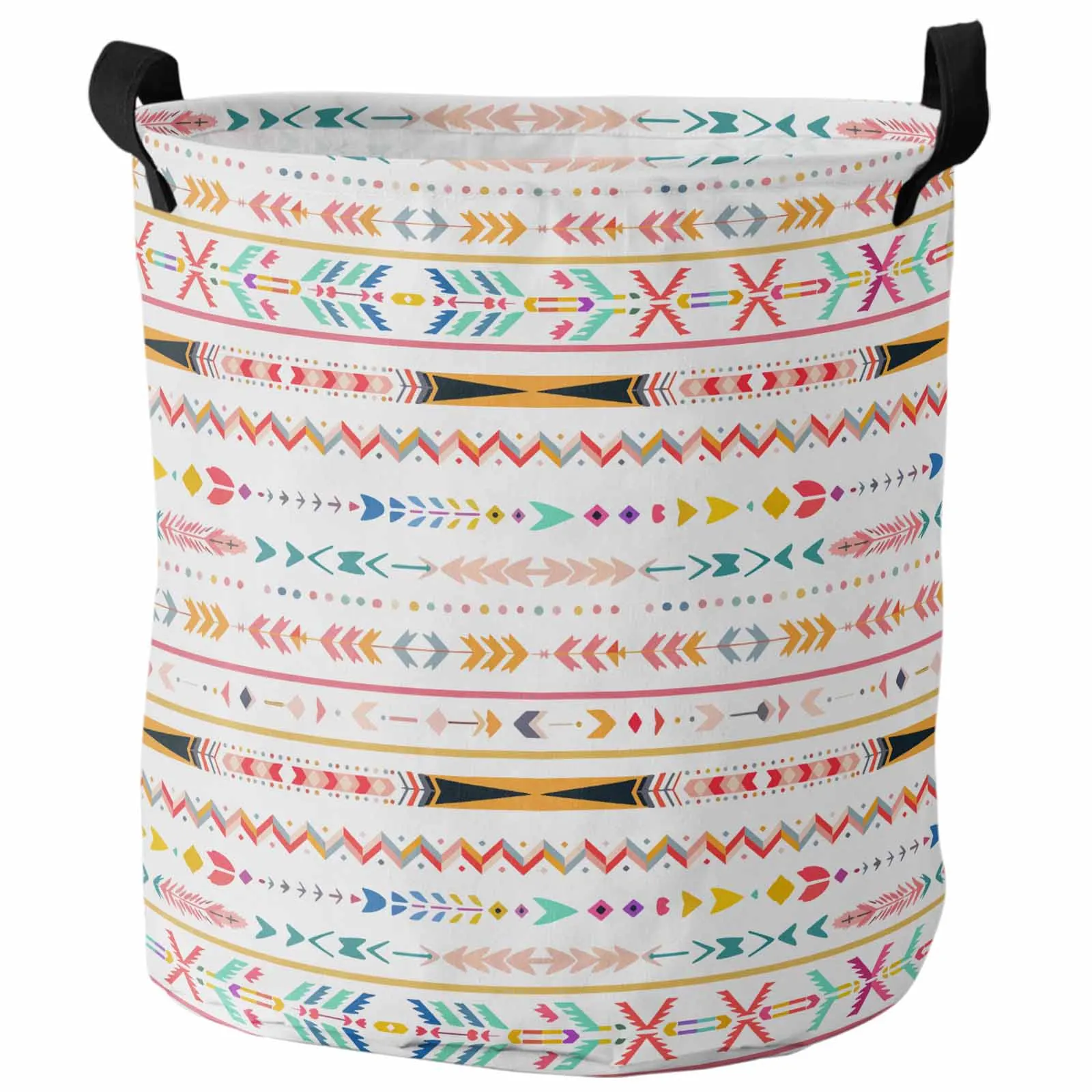 Aztec Navajo Flower Grass Tribe Dirty Laundry Basket Foldable Waterproof Home Organizer Clothing Children Toy Storage Basket