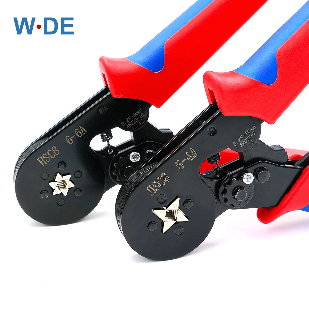 

Terminals Hand Crimping Pliers 6-6 6-4 0.25-10mm² 23-7AWG 0.25-6mm² 23-10AWG Electrical Wire Ferrule Crimping Pliers Hand Tools