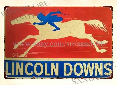DOWNS HORSE RACING metal tin sign latest home interior design