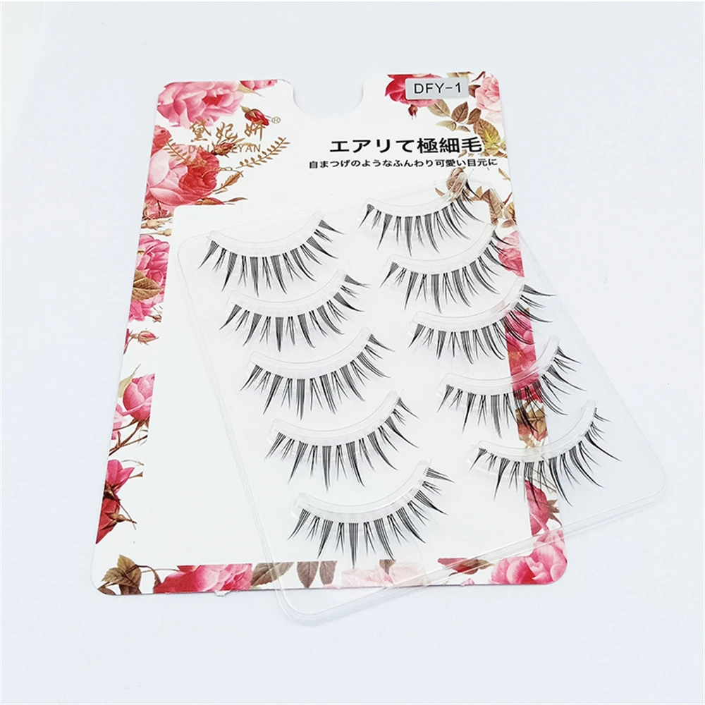 Natural False Eyelashes Easy To Wear Fiber Extension Eyelash Beauty Accessories Artificial False Eyelashes Enlarge The Eyes