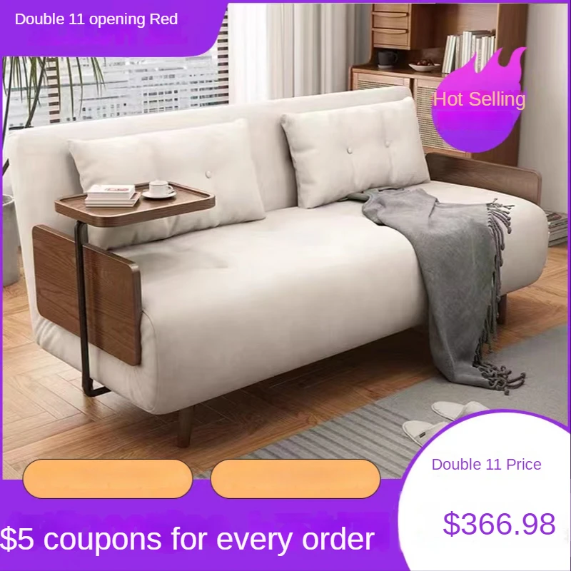 technology cloth sofa bed folding dual-use living room multi-function sofa small family single sofa