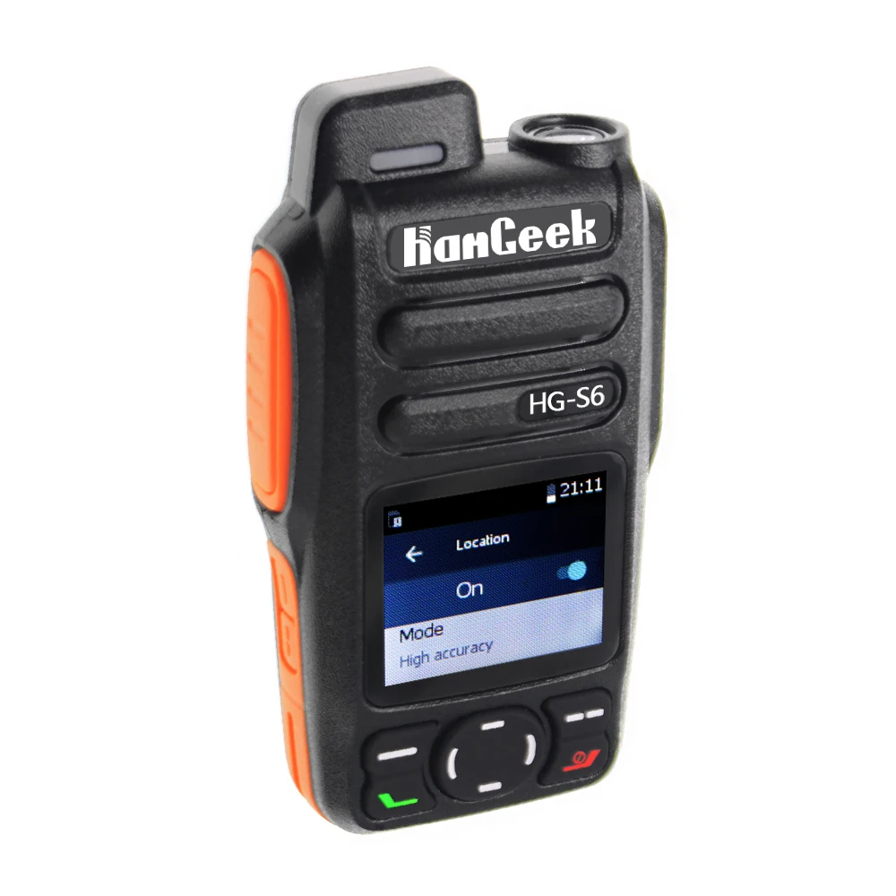 Hamgeek HG-S6 4G Netwerk Radio Walkie Talkie Handheld Transceiver Lte/Wcdma/Gsm Poc Radio Voor Real-ptt