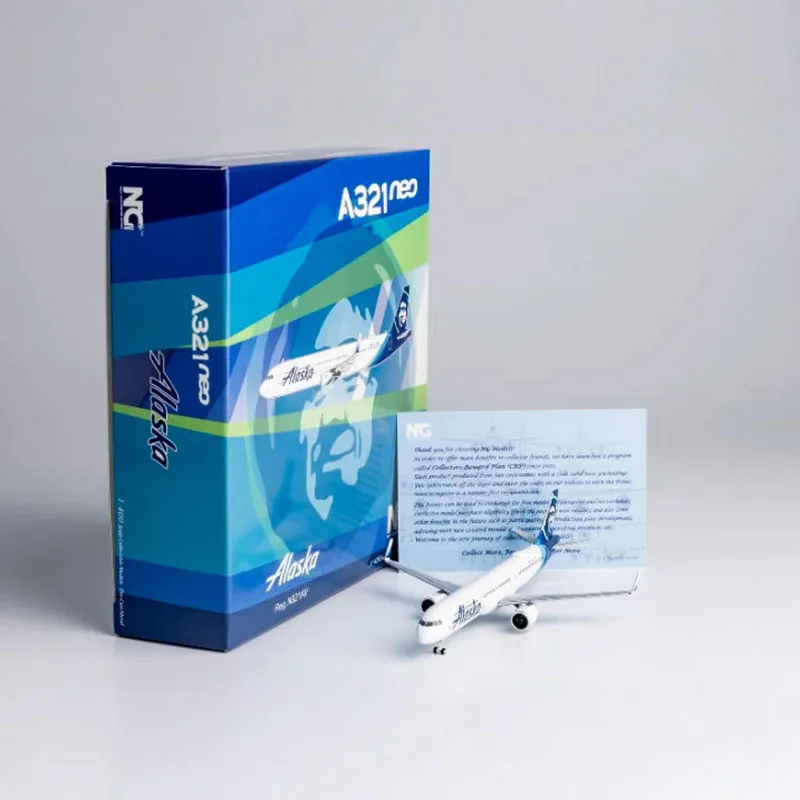  نماذج NG Diecast 1:400 مقياس الخطوط الجوية ألاسكا A321neo N921VA محاكاة الطائرات سبيكة الانتهاء من لعبة تذكارية هدية #6