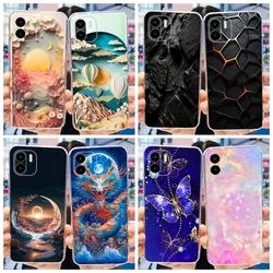 For Xiaomi Redmi A2 Case Redmi A2 Plus Cover Fashion Marble Art Painted Soft Transparent Silicone Fundas For Redmi A2 A2+ Bumper