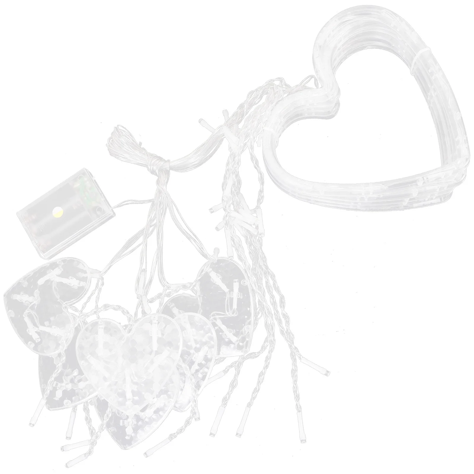 

Heart Curtain Light Powered LED String Fairy Lights Window Decoration Bedroom LED Fairy Lights Aesthetic Room Decor