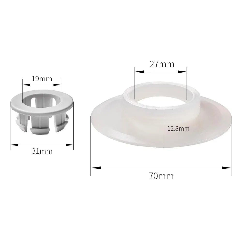 1Sets Flush Valve Seal with Clip Replacement kit Washer Seal Gasket Flush Valve Setup Plumbing System Toilet Seat Accessories