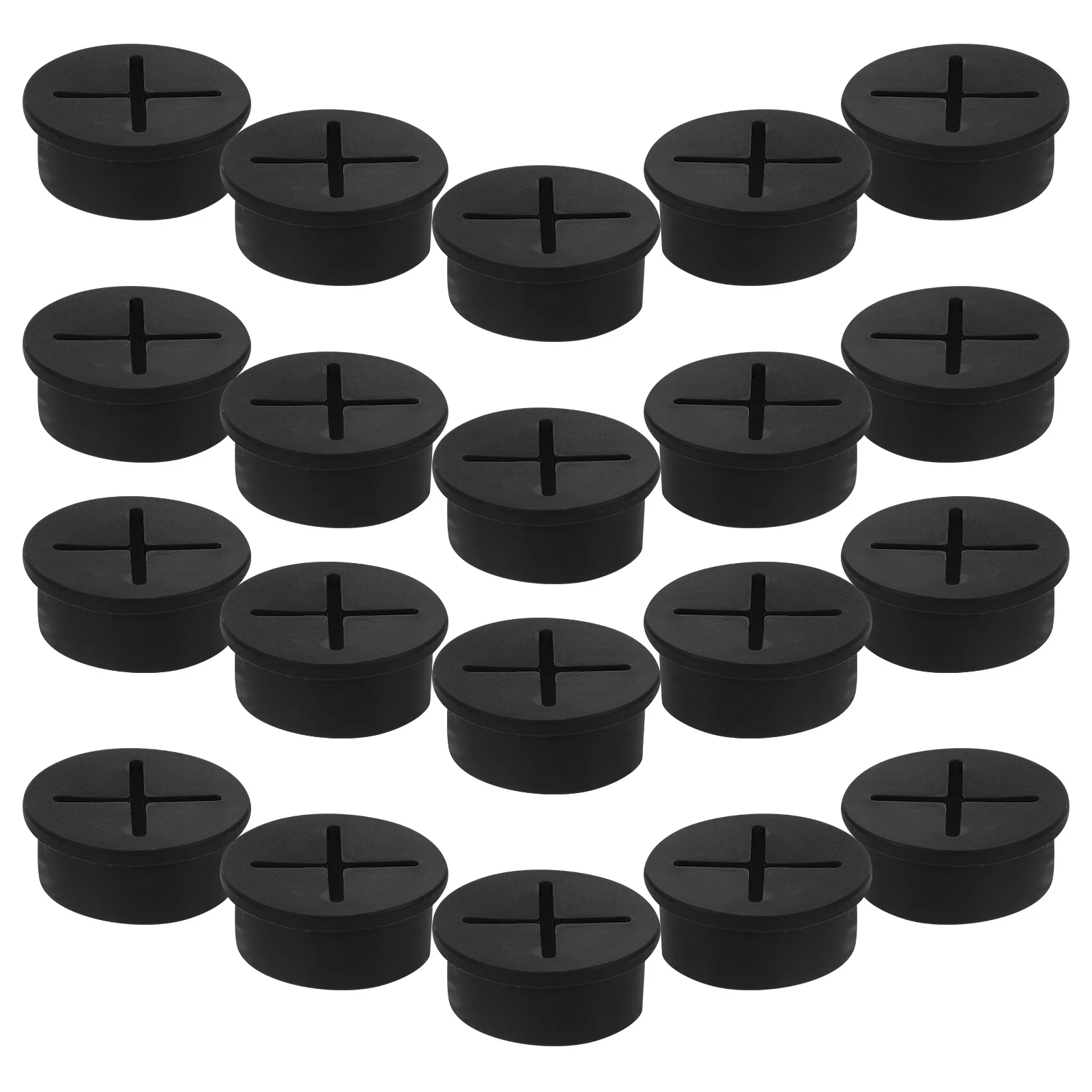 

20Pcs Rubber Grommets Dustproof Cable Hole Plugs for Desk Wire Management Furniture Rubber Grommets Cord Grommet