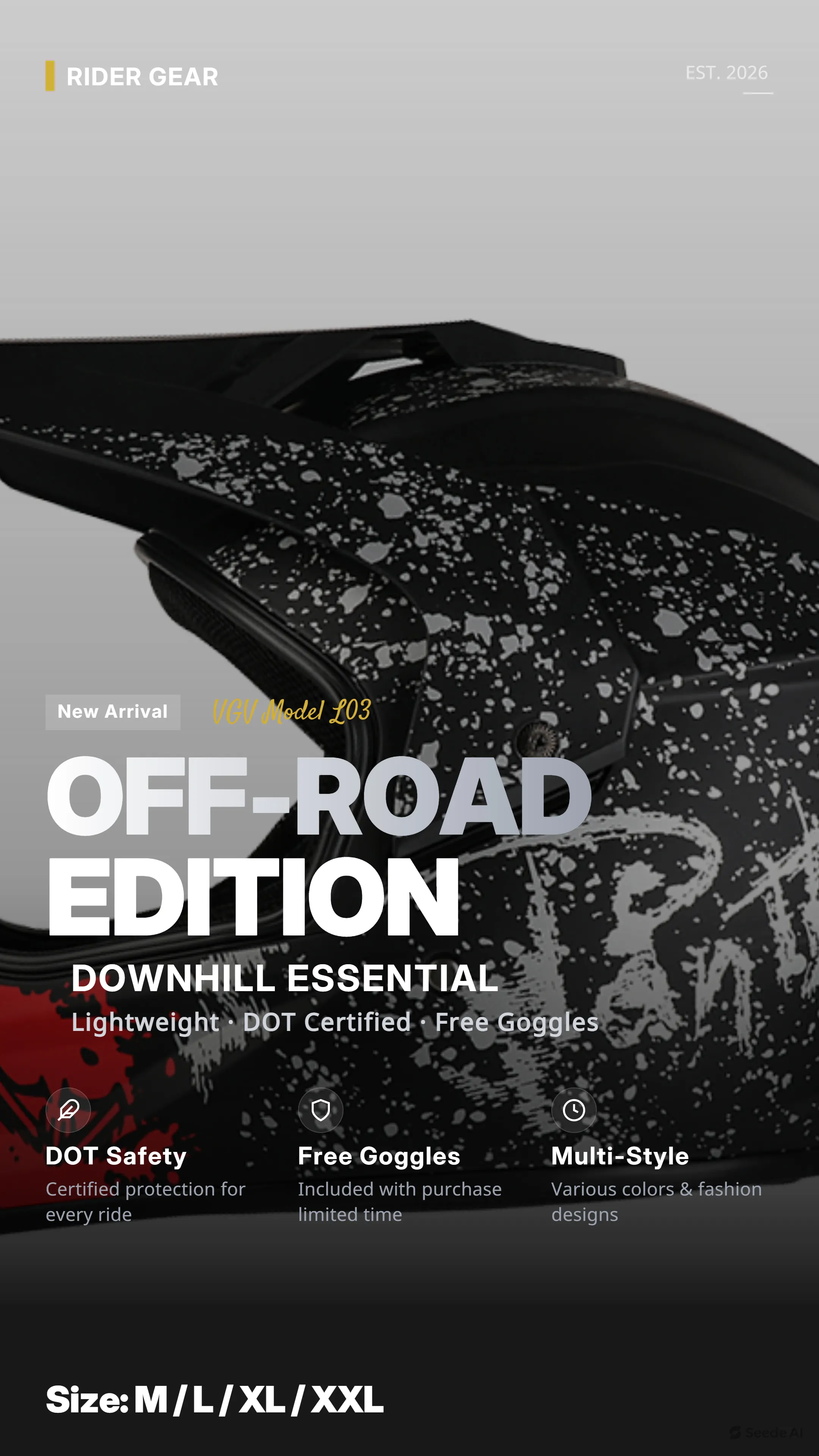 

Защитный шлем для внедорожного мотоцикла, подходящий для взрослых и детей, защитный шлем для гонок и езды на горном велосипеде