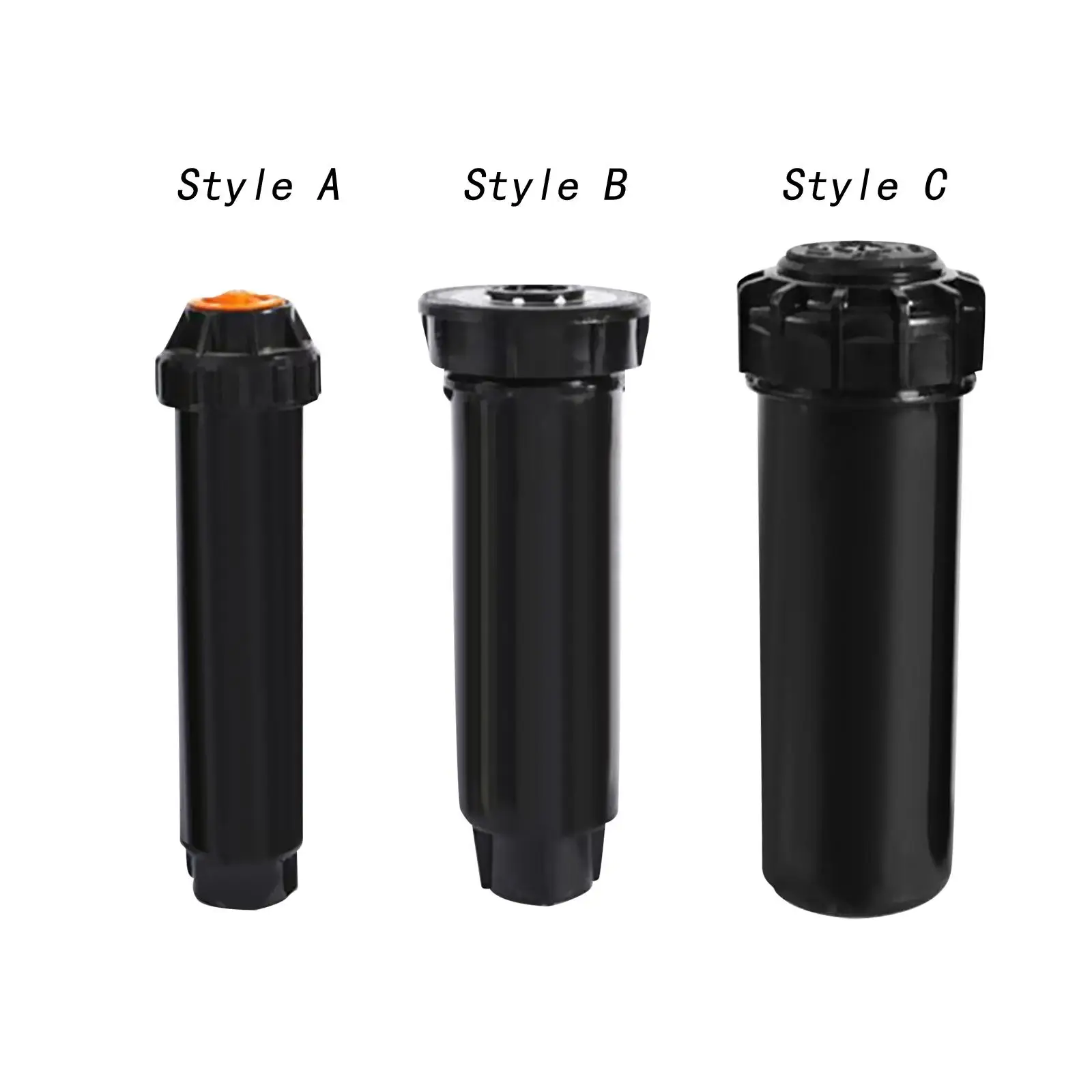Underground Garden Sprinkler Head Retractable Rotary Nozzle for Lawn Irrigation System Outdoor Water Sprayer Adjustable Range