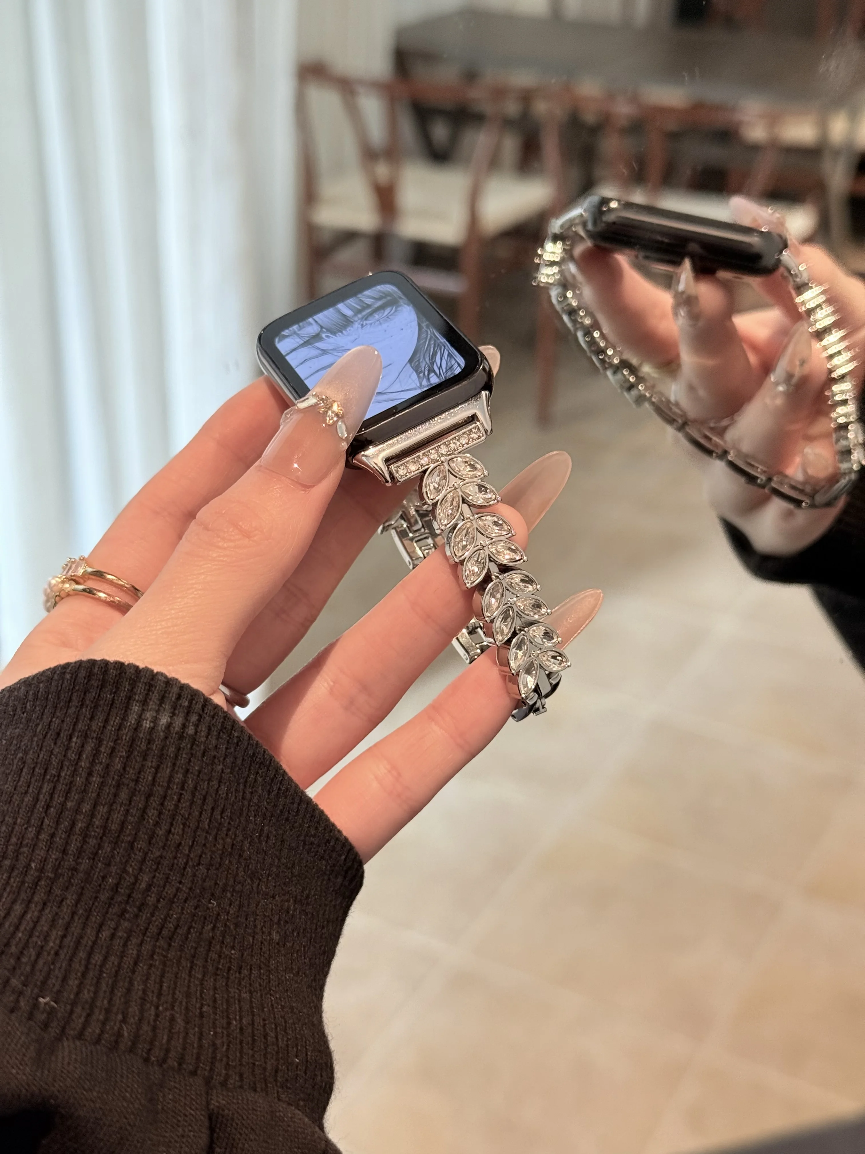 

Strap Tail Fine Diamond Metal Suitable Xiaomi Band 8Pro/9Pro，For Mi band 3/4/5/6/7，8/8NFC/9/9NFC/10/10NFC，For Redmi Watch5/4/6