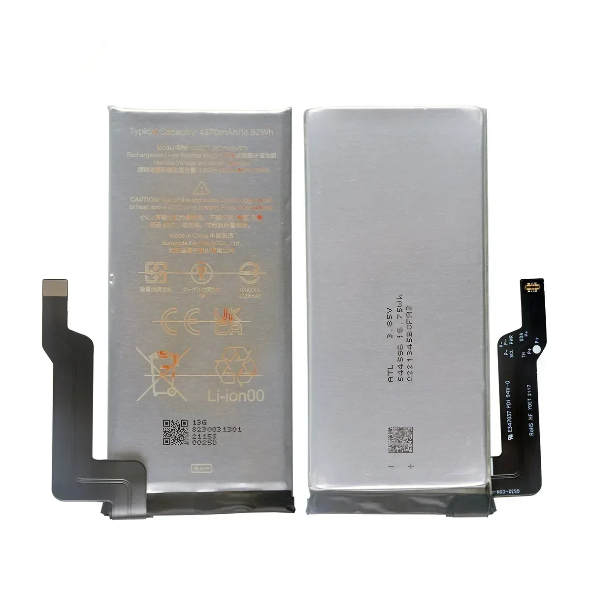 100% Orginal GLU7G 4370mAh Replacement Battery For Google Pixel 6A Pixel6 A Genuine Latest Production Phone Batteries+Tools Kits