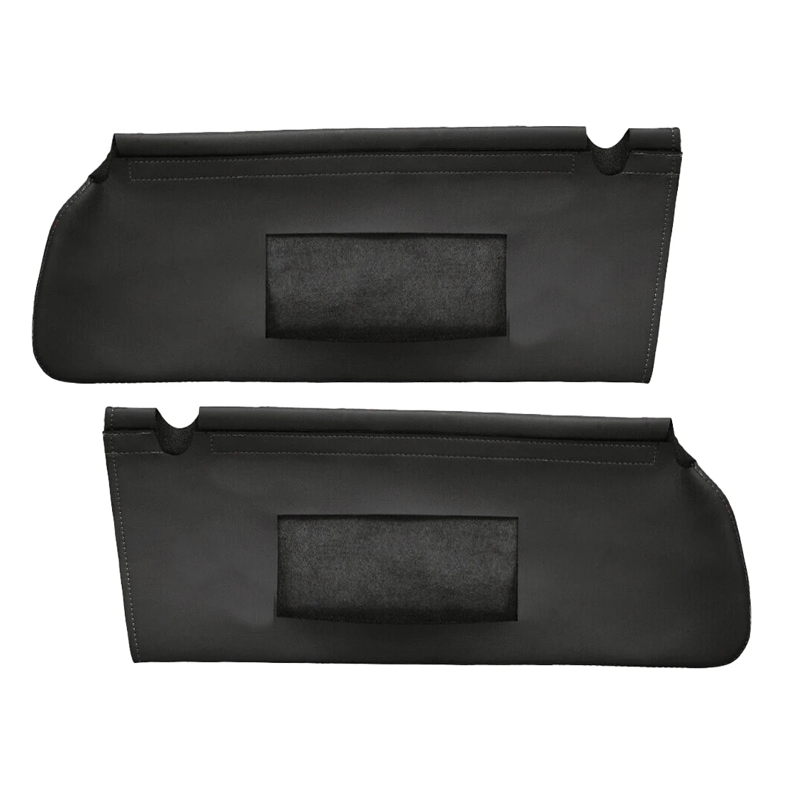 1 Pair Sun Visor Cover Trim Fit For Chevrolet Tahoe Suburban 1500 GMC Yukon 1995 1996 1997 1998 1999 Black Microfiber Leather