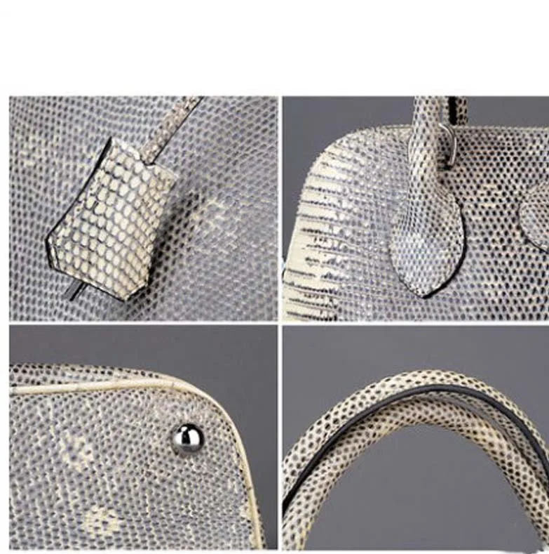 jialante  New lizard skin leather simple small shell bag with one shoulder and small handbag with cross body