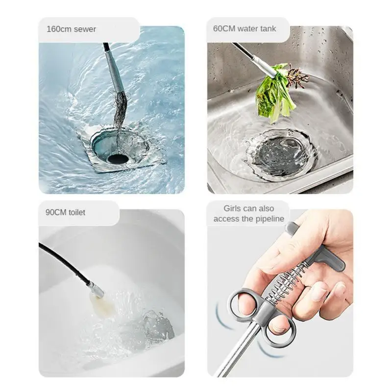 Dredge Multi-function Comfortable Toilet General Elastic Handle Household Tools Labor Saving Gripper Accessories Kitchen