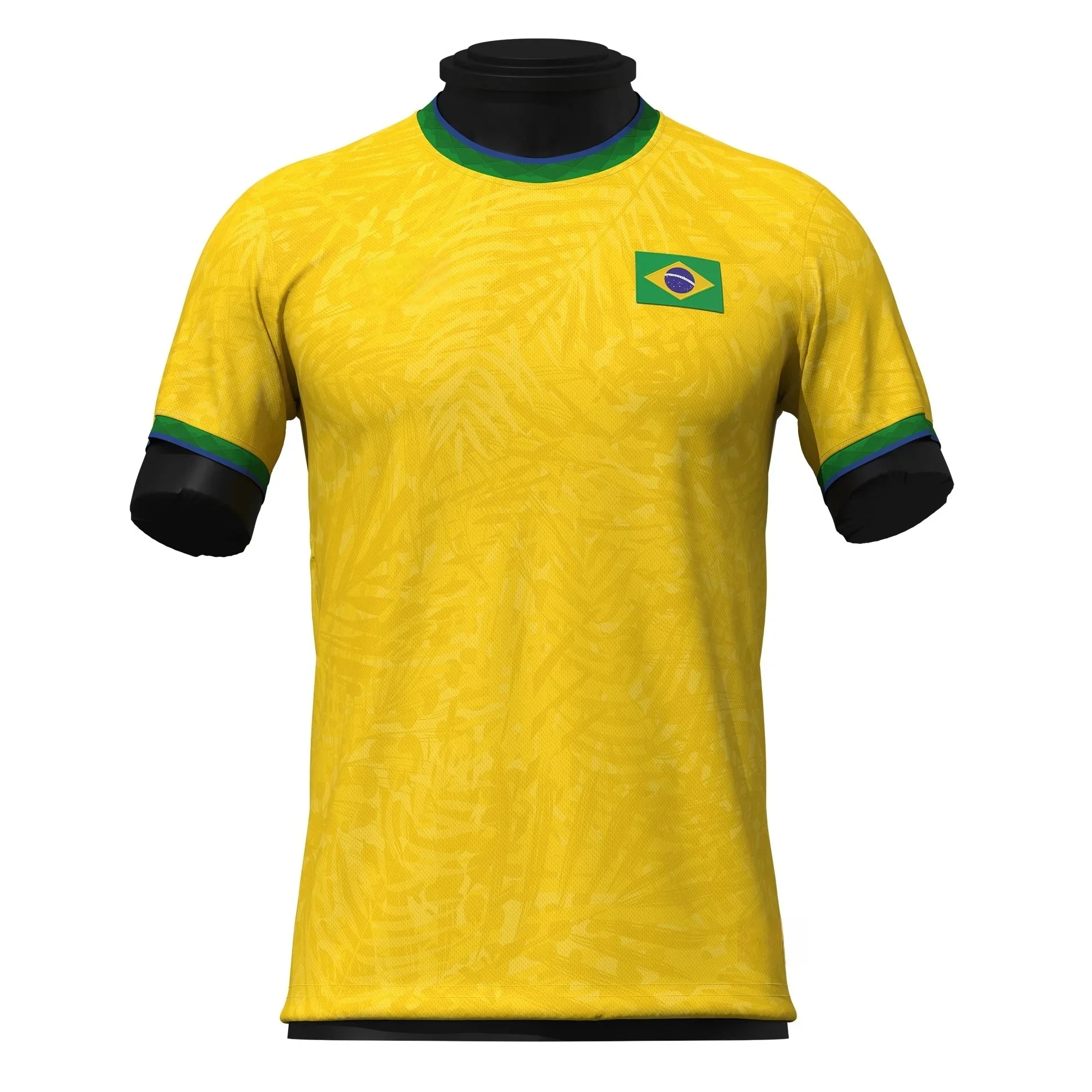 Nouveau maillot de football 2026 à thème drapeau brésilien, idéal pour les fans, entraînement sportif, t-shirt à séchage rapide pour hommes