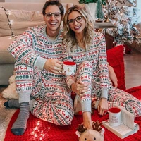 Christmas Family Pajamas Set Mom Daughter Dad Son Matching Outfits Cute All Over Print Homewear Boys Girls Pjs Xmas Look Pyjamas 5