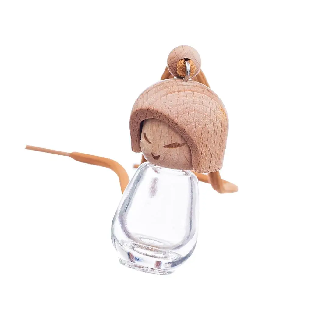 Handmade Car Home Office Glass Perfume Diffuser Bottle Pendant Necklace Perfume Random 6-7cm