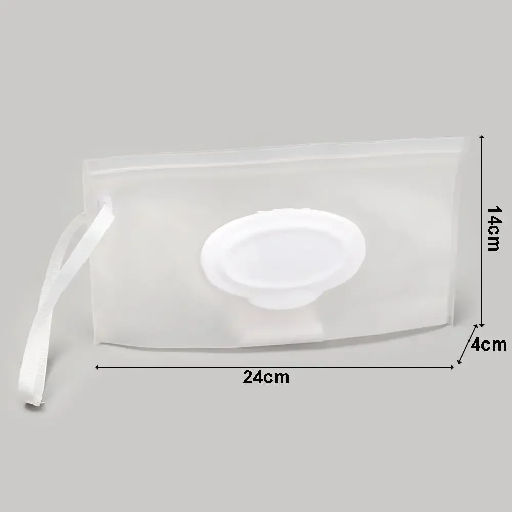 Easy-carry Clamshell Box Cleaning Napkin Storage Pouch Cosmetic Container Mask Case Wet Wipes Bag