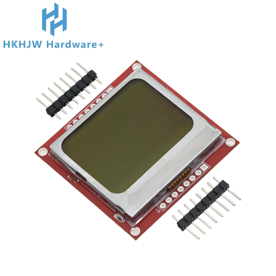 شاشة LCD عالية الأداء باللون الأحمر/الأزرق PCB 84*48 Nokia 5110، تتميز بـ 12864 و1602، وحدة 3310 المتوافقة #6