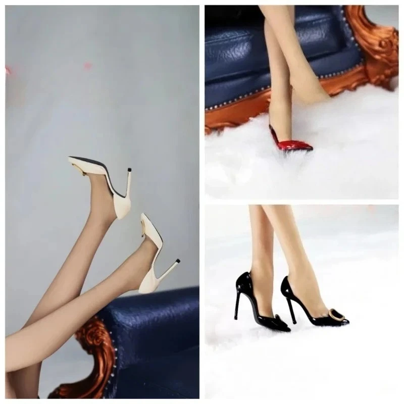 ACNTOYS ACN004 1/6 Skala Mode Mädchen Punkt High Heels Schuhe Modell für 12'' Weibliche Soldat Action-figuren Körper Zubehör