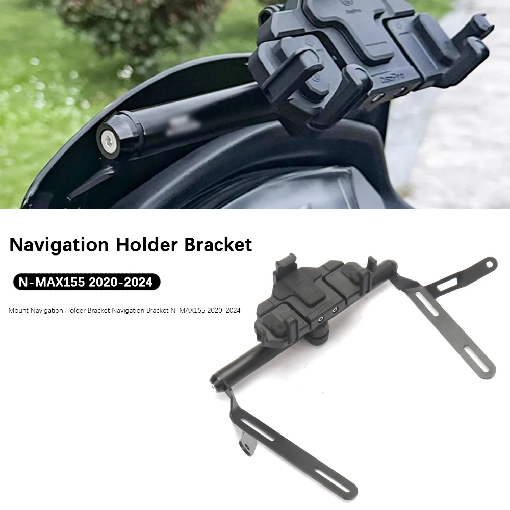 

Motorcycle FOR YAMAHA NMAX 155 2020-2024 New Adiustable GPS Phone Mount Navigation Holder Bracket Navigation Bracket N MAX 155