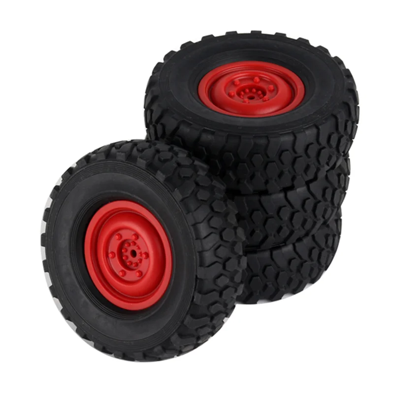 A45F-4Pcs Soft Tire Wheel For LDRC LD1801 LD1802 LD1803 A01 A02 A86 A86P RC Car Upgrade Parts Accessories