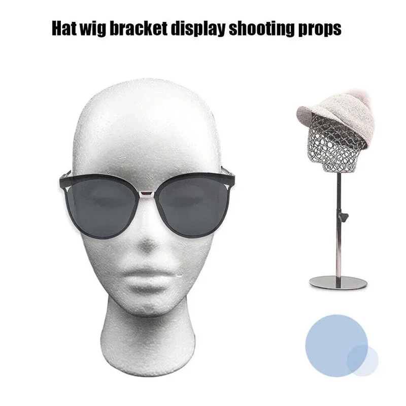 Simplicity White Foam Female Model Headpiece Hair Accessory Wigs Sunglasses Display Stand Hat Jewelry Model Photos Props