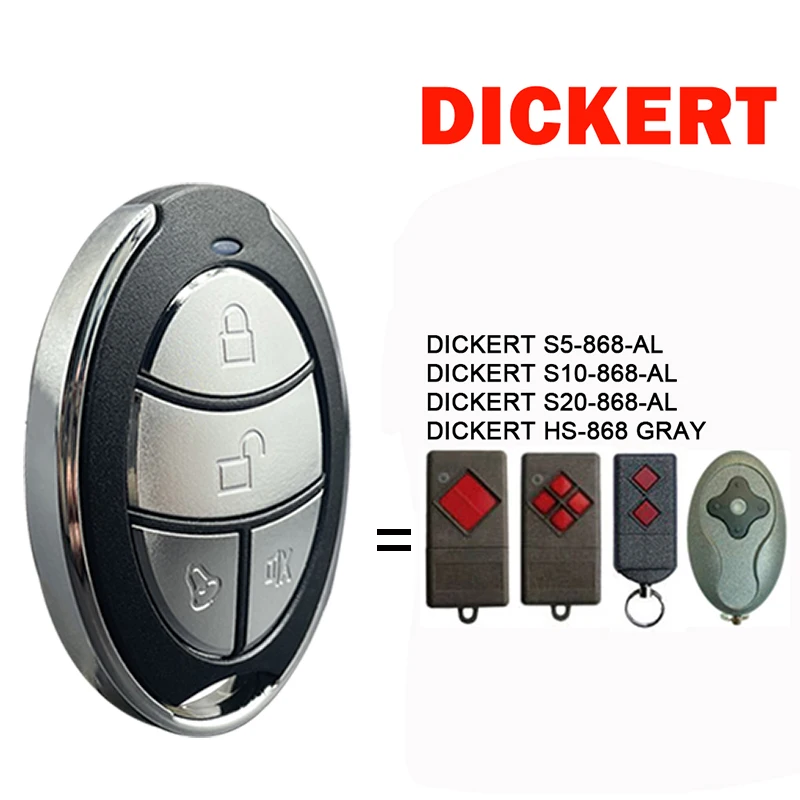 

Совместимость с пультом дистанционного управления клона DICKERT S10-868-AL S5-868-AL S20-868-AL HS-868 GRAY Устройство открывания гаражных ворот электрическое управление дверью