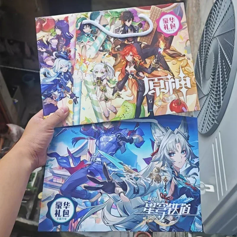 2025 Anime  Lucky Gift Bag Collection Game DIY Postcard Poster Badge Stickers Bookmark Sleeves
