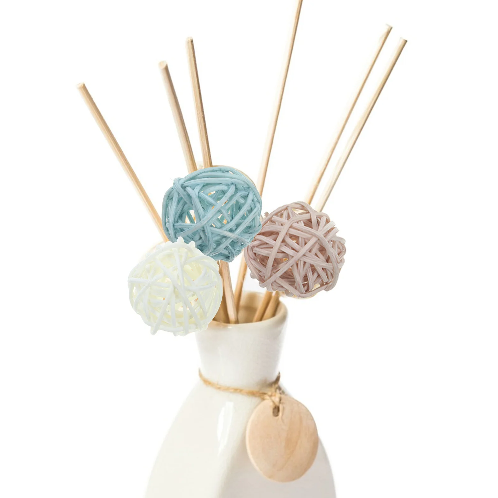 

72Pcs Decorative Rattan Balls Colorful Vase Filler Balls for Home Decor Table Centerpiece Party Decoration Vase Bowl Filler