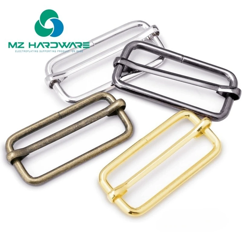 

MZhardware 3PCS High Quality Zinc Alloy Slide Buckle Fashionable Strap Adjuster for Bag DIY And Repair