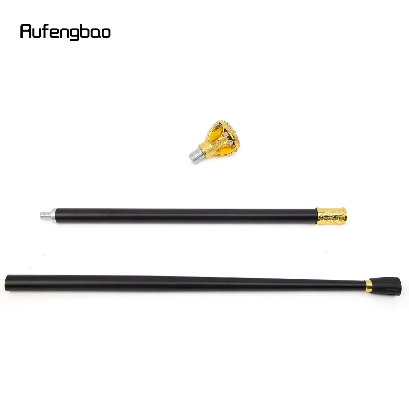 الذهبي الاصطناعي الماس عصا للمشي الأزياء الزخرفية عصا للمشي شهم عصا الزخرفية ل تأثيري 94 سنتيمتر