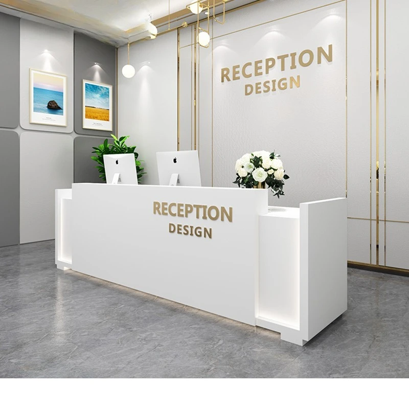 Cashier Commercial Reception Desk Photography Building Educational Institution Hair Salon i Simple and Modern
