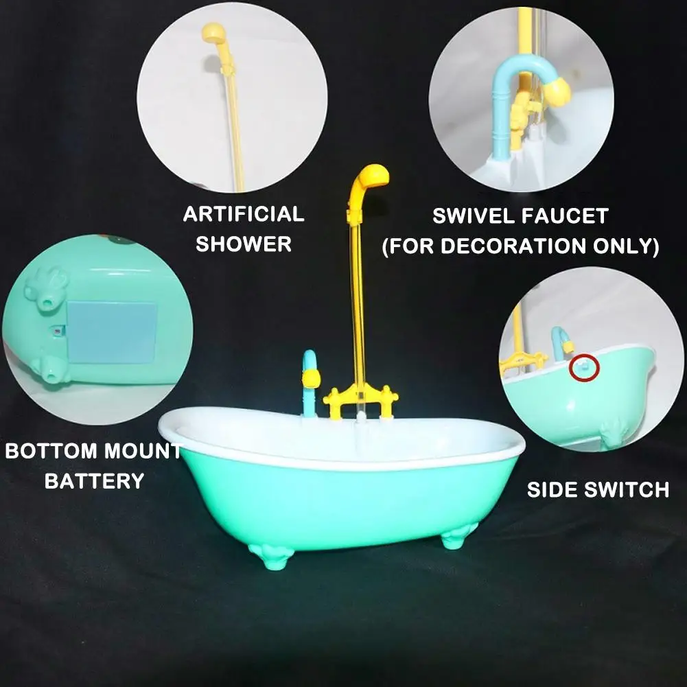 Parrot Automatic IntelligentBath Bird Shower Bathtub Supplies Blue Cute Plastic Cage AccessoriesHousehold Accessory Bird Bath