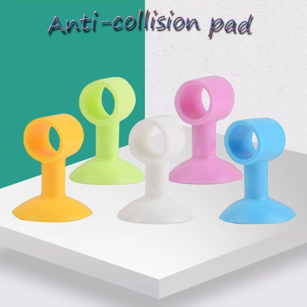 Doorknob Suction Cup Type Door Handle Mute Crash Pad Silicone Protection Pad Anti-Collision Door Stopper