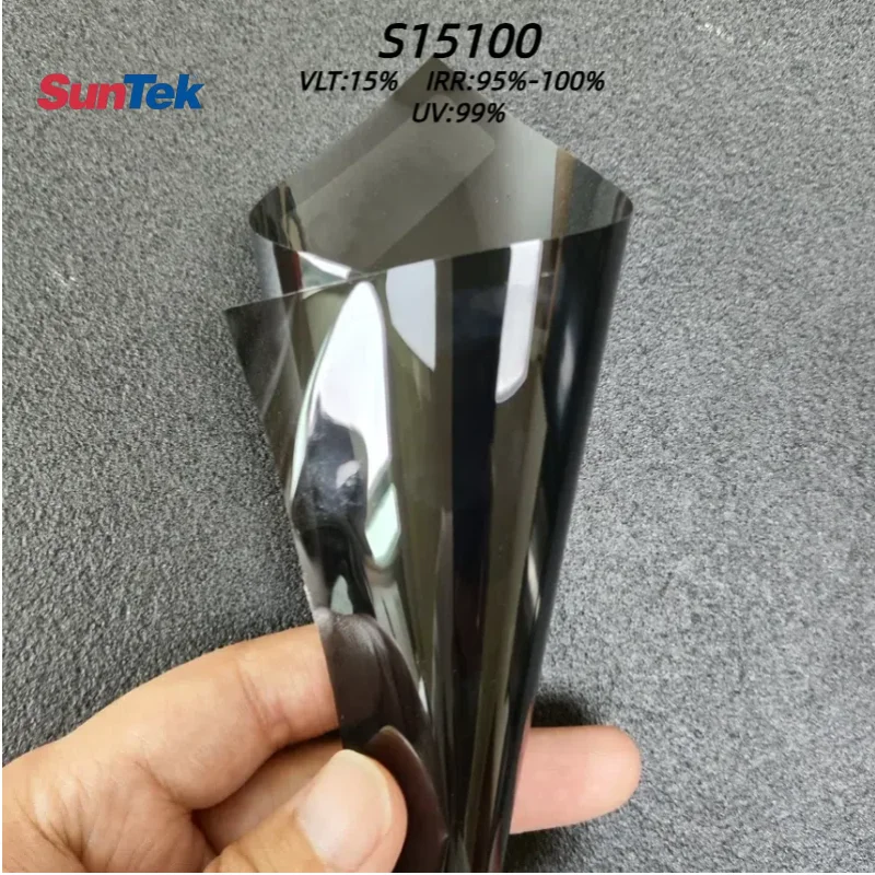Suntek 15% VLT Eclipse Nano Tint لنوافذ السيارات والزجاج المعماري ونوافذ المنزل IRR99% Stealth Privacy Solar Defender