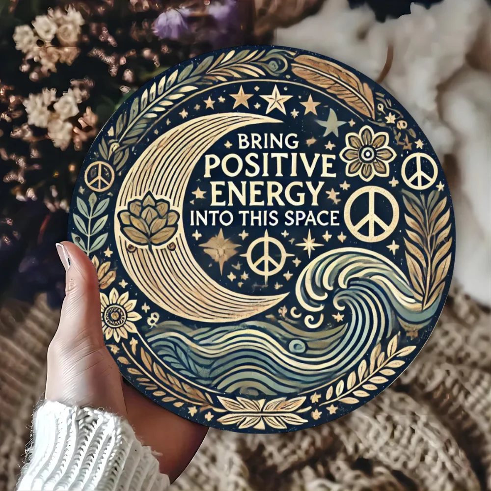 الألومنيوم احباط منحوتة الطاقة الإيجابية جدار الفن علامة ديكور للمنزل مطعم بار مقهى فناء المرآب ديكور ذكي