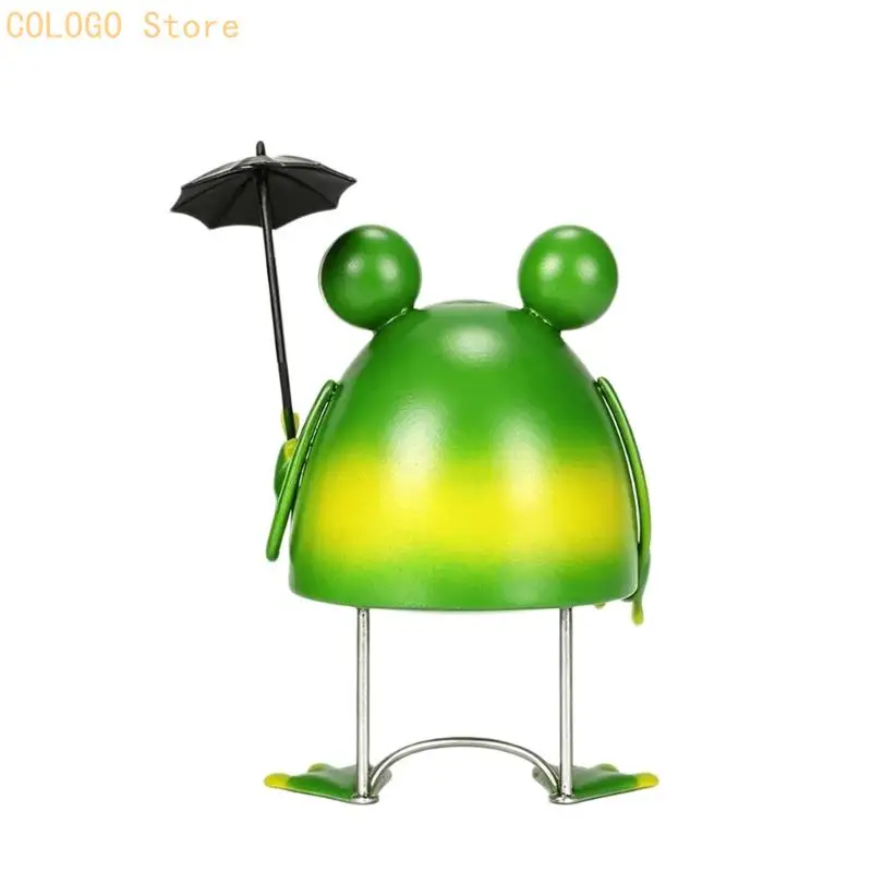Unique Frogs Sculpture Iron Artwork Lawn Ornament Suitable For Stable Placement In Backyard Or Front Pathway Porch D0LD