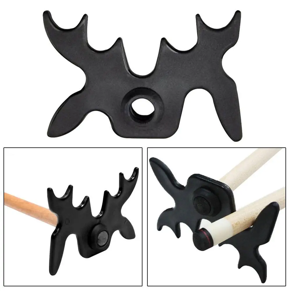 1/2/4pcs New Snooker Pool Black Snooker Billiards Cue Rack Bridge Head Billiards Cross Antlers Rod Holder Accessories