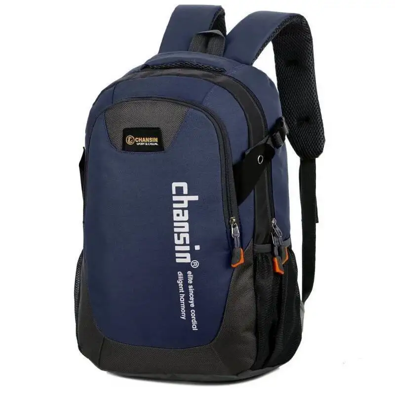 حقيبة ظهر مطبوعة بأحرف خارجية للرجال، حقائب كتف كاجوال، حقيبة مدرسية لطلاب المدارس الثانوية، سعة كبيرة، جديدة