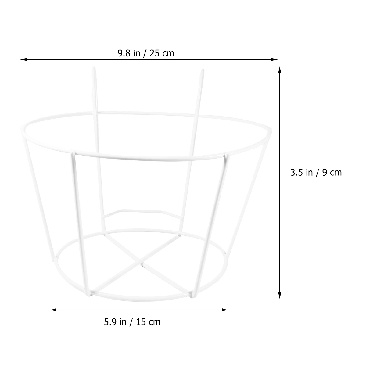 

2pcs Iron Hanging Flowerpot Holder Black Xl Size Durable Plant Pot Stand For Balcony Garden Wall Decoration Hollow Design Bonsai