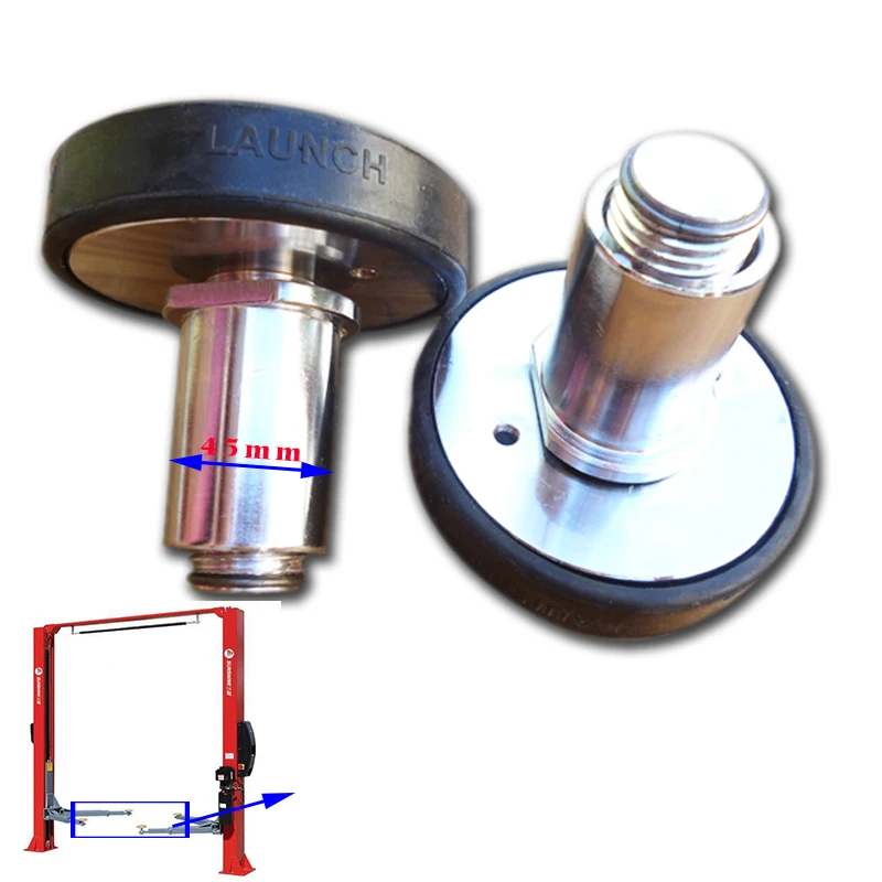 Almofada de braço de borracha de bandeja de ferro redonda para elevador de automóvel almofada de braço de borracha para acessórios de elevador de automóvel