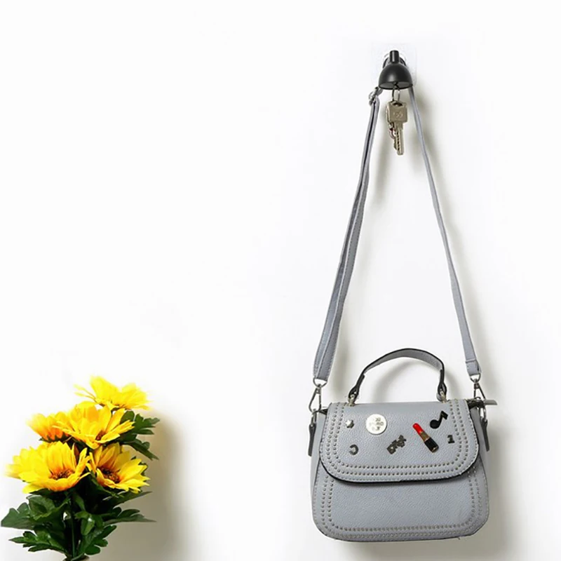 Creative Wall Hanging Hook Key Holder Desk Lamp Self-adhesive Clothes Hat Key Holder Hangers Key Rack Wall Furniture Decoration